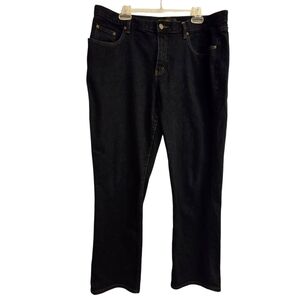 Ralph Lauren Womens Plus Straight Leg Denim Jeans